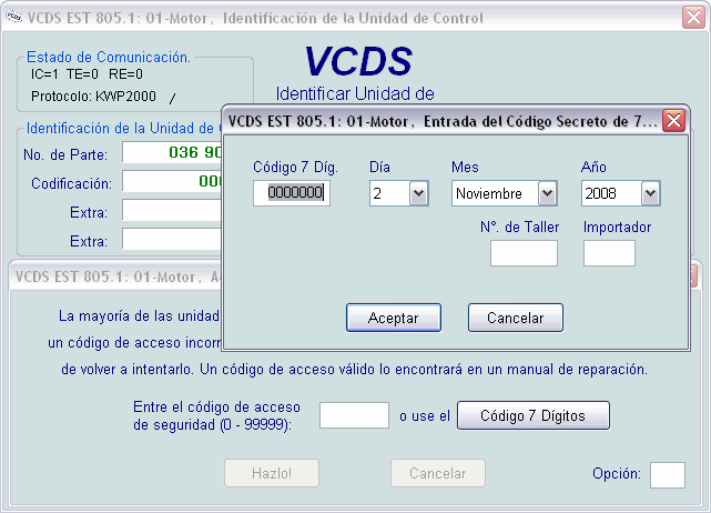 VCDS: Codificación